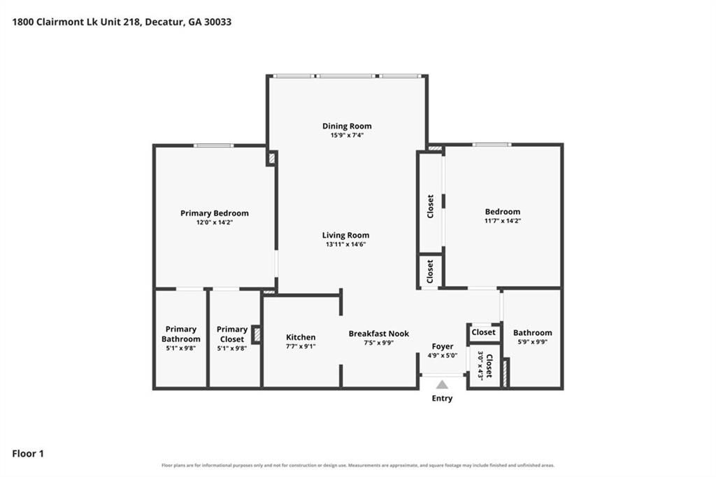 Image 29 of property listing at 1800 Clairmont Lake 218, Decatur, GA 30033