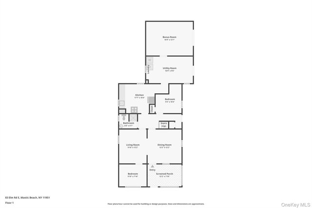 83 Elm Road E, Mastic Beach, NY 11951