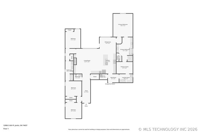 12906 S 6th Place, Jenks, OK 74037