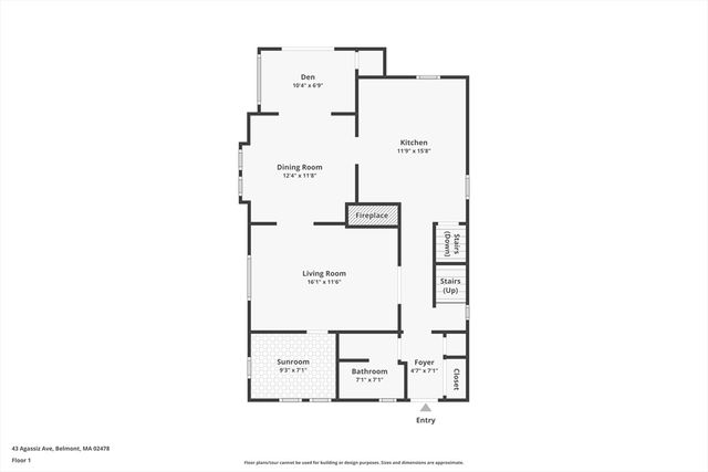 43 Agassiz Ave, Belmont, MA 02478