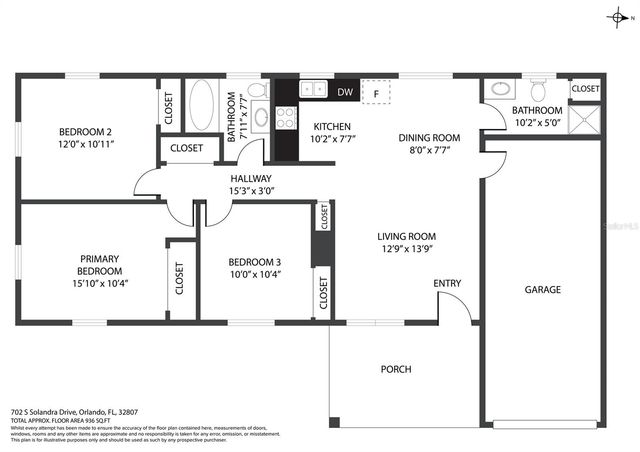 702 S SOLANDRA DRIVE, Orlando, FL 32807