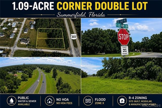 Corner SE 142ND PLACE & S US HWY-301, Summerfield, FL 34491