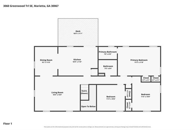3060 Greenwood Trail SE, Marietta, GA 30067
