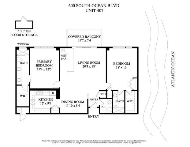 600 S Ocean Boulevard 407, Boca Raton, FL 33432