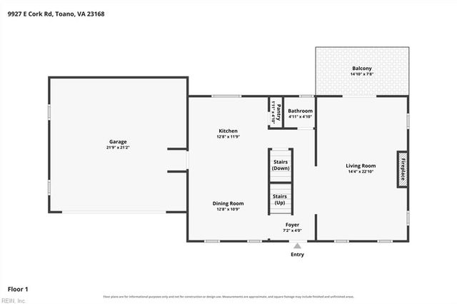 9927 E Cork RD, Toano, VA 23168