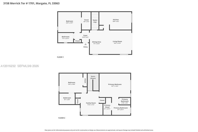 3158 Merrick Ter 1701, Margate, FL 33063