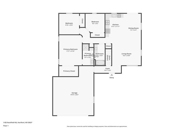 1183 Rockfield ROAD, Hartford, WI 53027