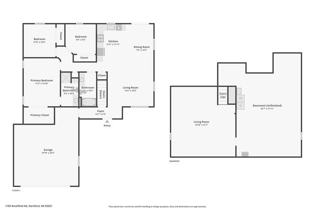 1183 Rockfield ROAD, Hartford, WI 53027