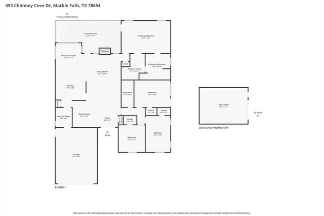 493 Chimney Cove DR, Marble Falls, TX 78654