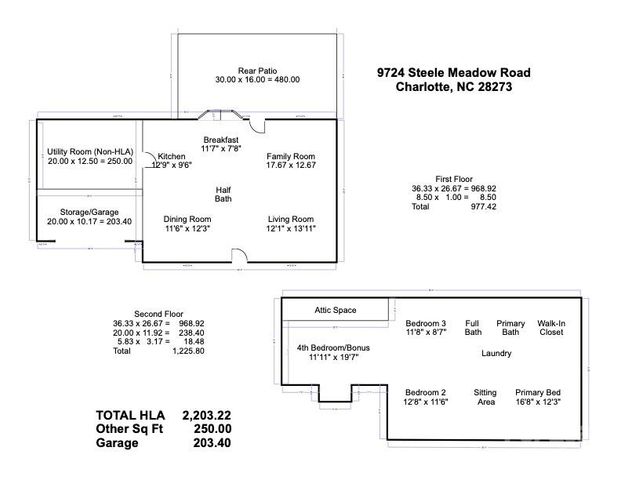 9724 Steele Meadow Road, Charlotte, NC 28273