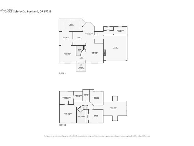 706 Sw COLONY Dr, Portland, OR 97219