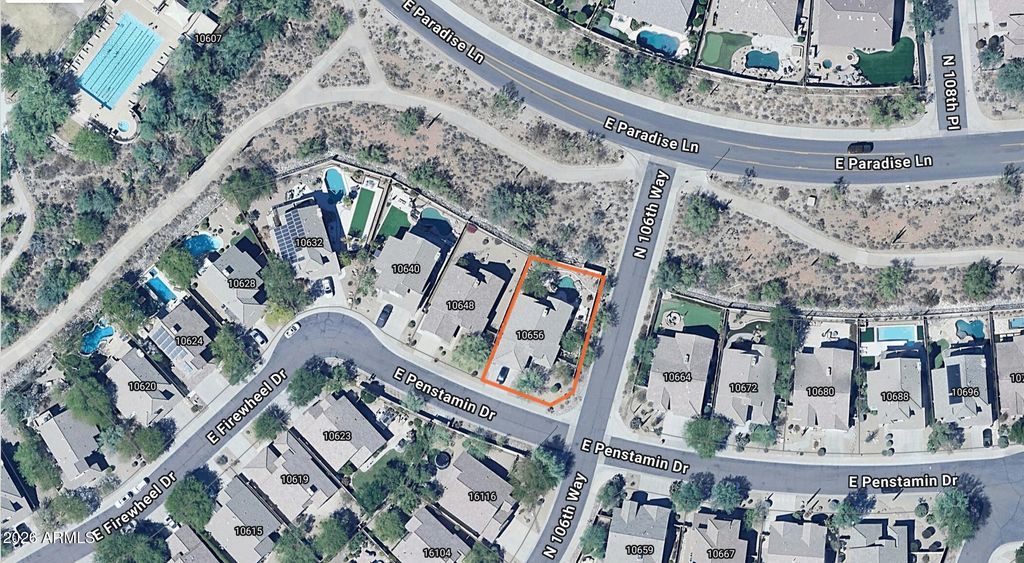 Image 1 of property listing at 10656 E PENSTAMIN Drive, Scottsdale, AZ 85255