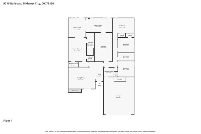 9716 Rail Road, Midwest City, OK 73130