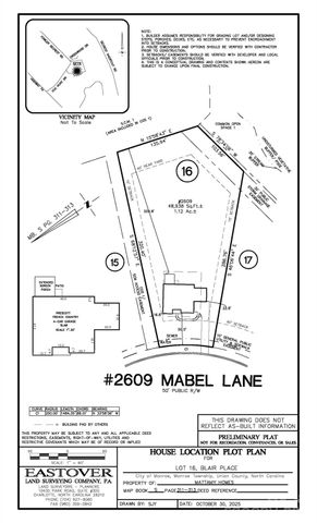2609 Mabel Lane, Monroe, NC 28110