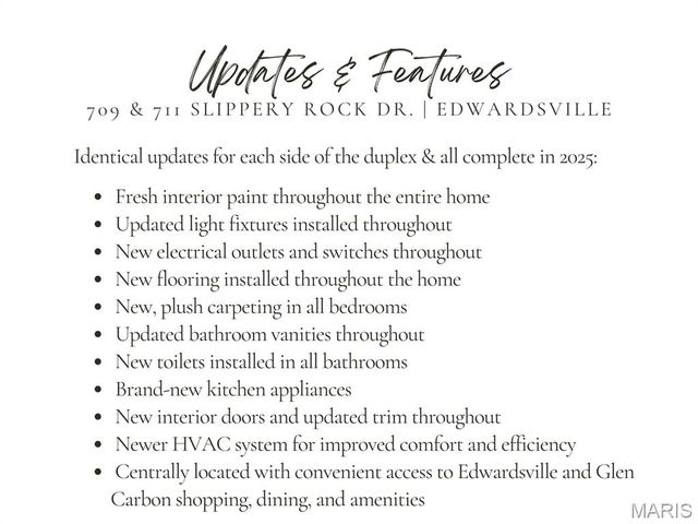 709 & 711 Slippery Rock Drive, Edwardsville, IL 62025