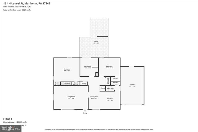161 N LAUREL ST, Manheim, PA 17545
