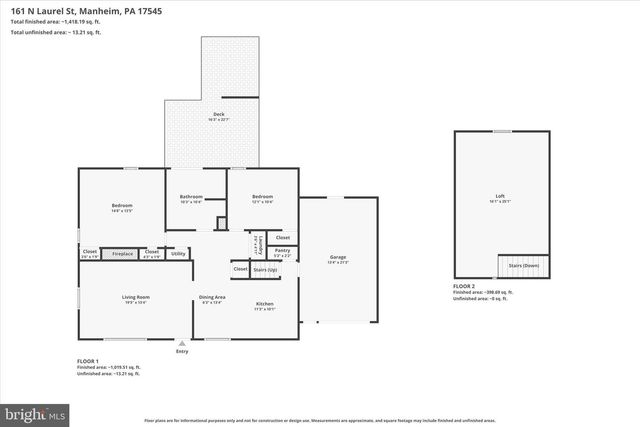 161 N LAUREL ST, Manheim, PA 17545