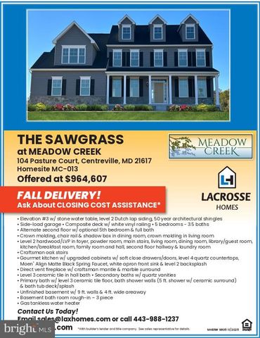 104 PASTURE CT, Centreville, MD 21617