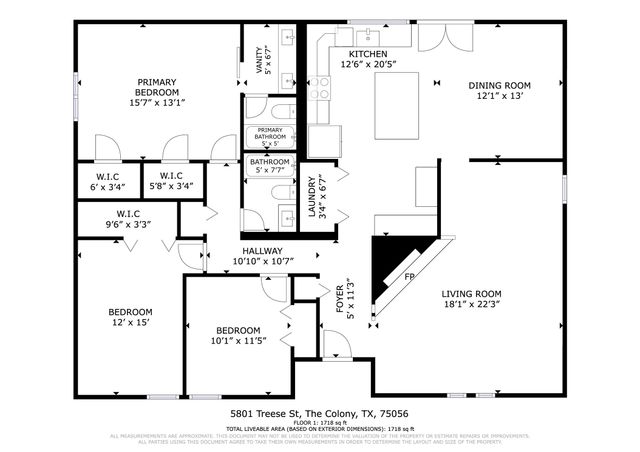 5801 Treese Circle, The Colony, TX 75056