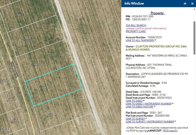 201 Thomas Trail, Lillington, NC 27546