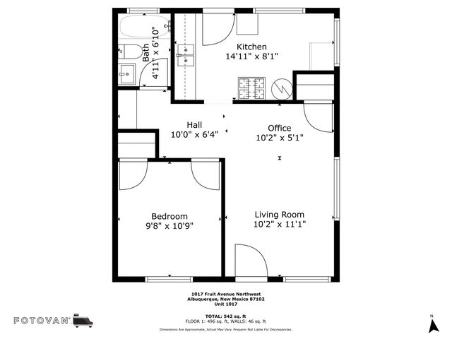 1023 FRUIT Avenue NW, Albuquerque, NM 87102