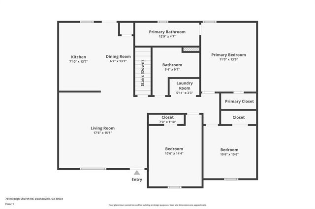 734 Kilough CH Road, Dawsonville, GA 30534