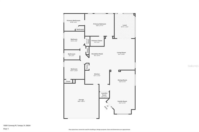 15501 CONWAY PLACE, Tampa, FL 33624