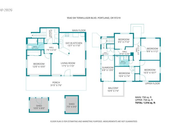 9540 Sw TERWILLIGER Blvd, Portland, OR 97219