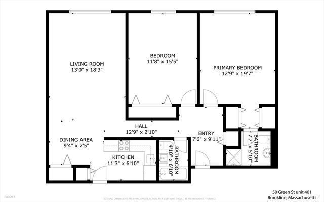 50 Green Street 401, Brookline, MA 02446