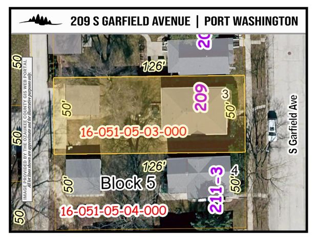 209 S Garfield AVENUE, Port Washington, WI 53074