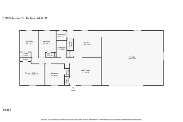 1129 SUBURBAN DRIVE, De Pere, WI 54115