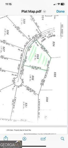 0 Quail Way LOT 533, Jasper, GA 30143