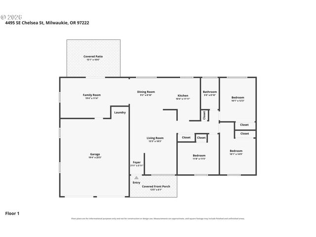 4495 Se CHELSEA St, Milwaukie, OR 97222