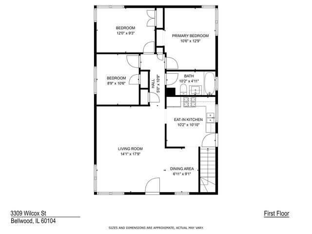 3309 WILCOX Avenue, Bellwood, IL 60104