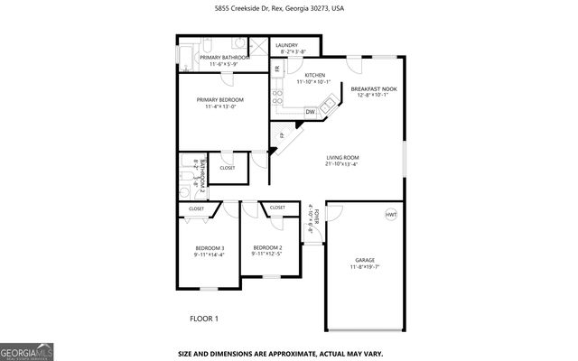 5855 Creekside Drive, Rex, GA 30273