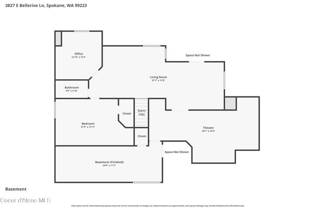 3827 E BELLERIVE LN, Spokane, WA 99223