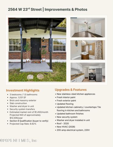 2564 W 23RD Street, Jacksonville, FL 32209