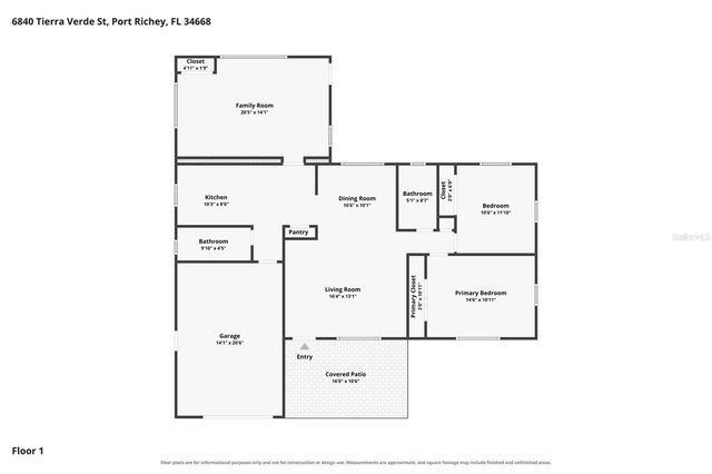 6840 TIERRA VERDE STREET, Port Richey, FL 34668