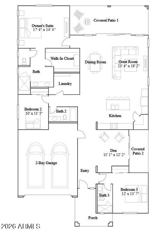 Image 2 of property listing at 17616 W EL CORTEZ Place, Surprise, AZ 85387