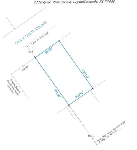 1110 Gulfview Road, Bolivar Peninsula, TX 77650