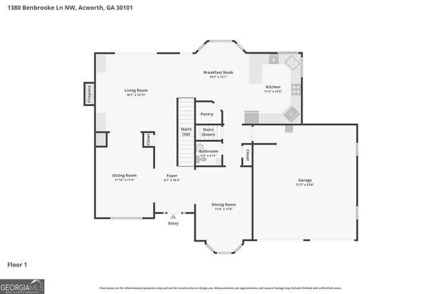 1380 Benbrooke Lane NW, Acworth, GA 30101