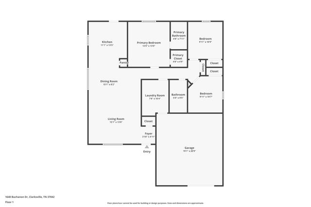 1640 Buchanon Dr, Clarksville, TN 37042
