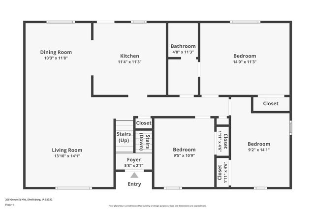 205 Grove Street NW, Shellsburg, IA 52332