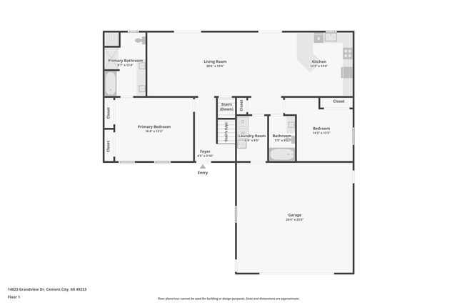 14023 Grandview Drive, Cement City, MI 49233