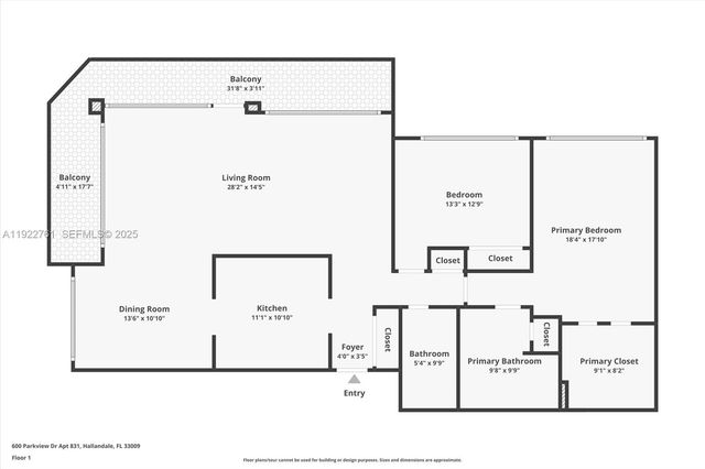 600 Parkview Dr 831, Hallandale Beach, FL 33009