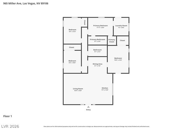 965 Miller Avenue, Las Vegas, NV 89106