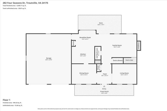 282 Four Seasons DR, Troutville, VA 24175