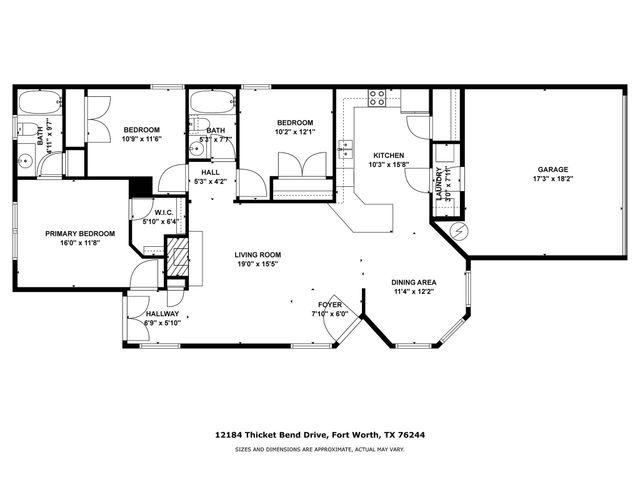 12184 Thicket Bend Drive, Fort Worth, TX 76244