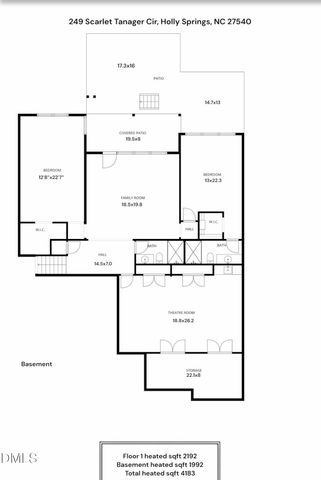 249 Scarlet Tanager Circle, Holly Springs, NC 27540
