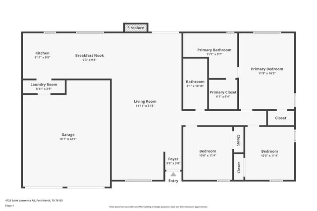 4725 Saint Lawrence Road, Fort Worth, TX 76103